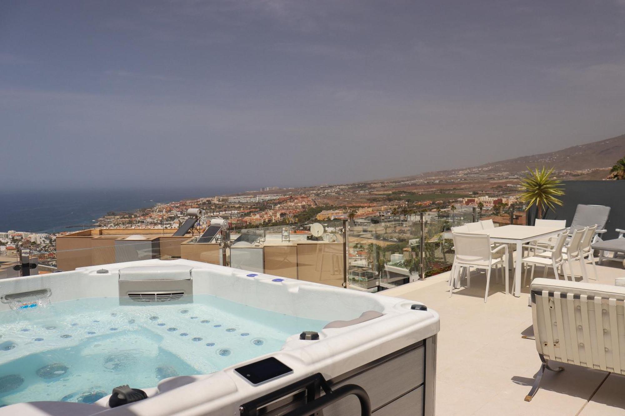Azure Sky Villa - Panoramic Ocean View, Luxury, San Eugenio Costa Adeje  Exteriör bild